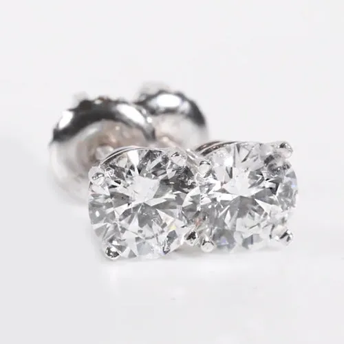 HarryChadEntcom Round Natural Earth Mined Diamond Stud Earrings Earrings HarryChadEntcom Round Natural Earth Mined Diamond Stud Earrings Earrings