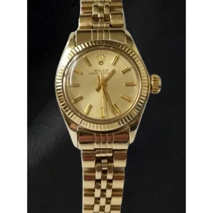 HarryChadEntcom Watches Rolex Oyster Perpetual 24 mm Champagne Stick Dial Yellow Gold Watch HarryChadEntcom Watches Rolex Oyster Perpetual 24 mm Champagne Stick Dial Yellow Gold Watch