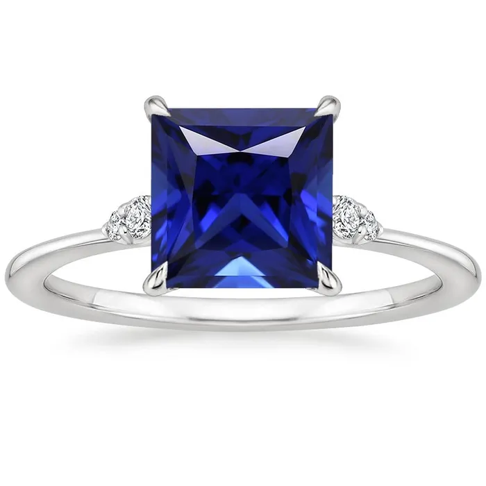HarryChadEntcom Women Engagement Ring Blue Sapphire and Natural Earth Mined Diamond 525 Carat Rings HarryChadEntcom Women Engagement Ring Blue Sapphire and Natural Earth Mined Diamond 525 Carat Rings
