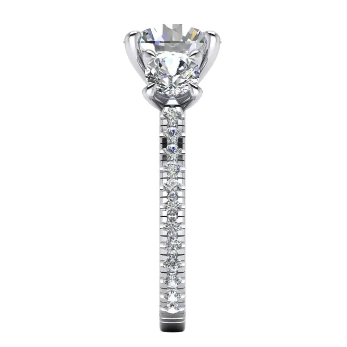 HarryChadEntcom Womens Engagement Ring Round Mined Diamond Rings HarryChadEntcom Womens Engagement Ring Round Mined Diamond Rings