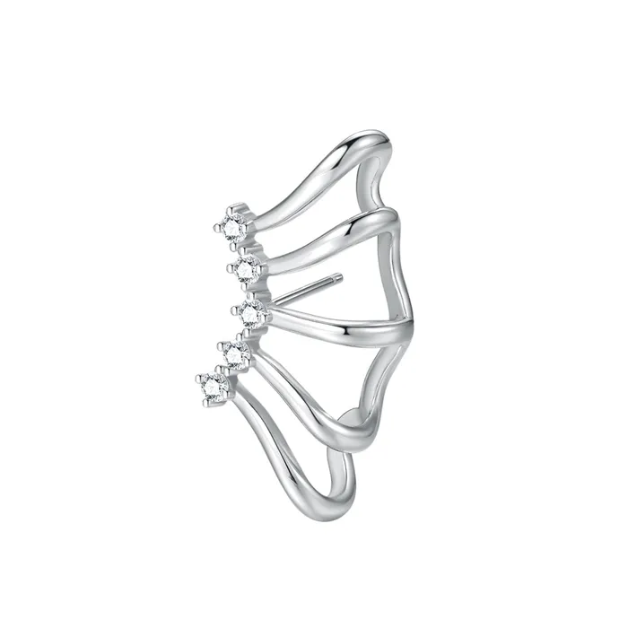 Hey Happiness Earrings Wrap Wing Earring Sterling Silver