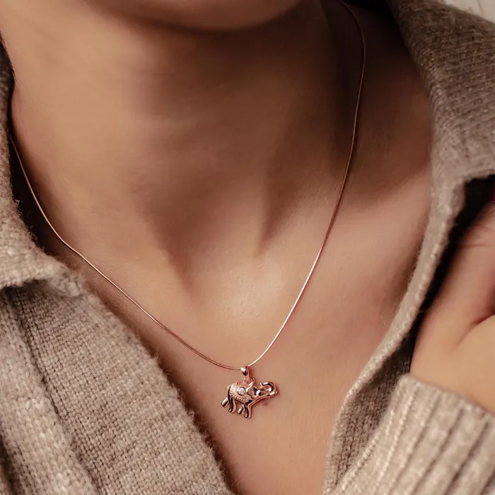 Hey Happiness Necklaces Elephant Pendant Necklace for Success Sterling Silver Hey Happiness Necklaces Elephant Pendant Necklace for Success Sterling Silver