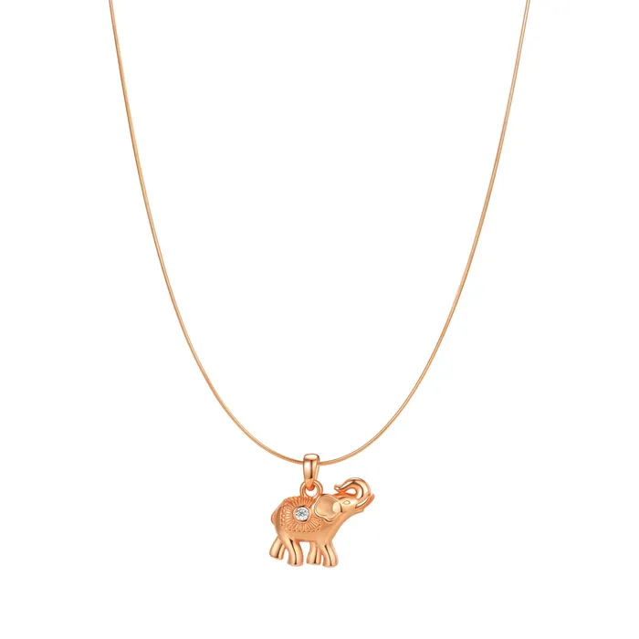 Hey Happiness Necklaces Elephant Pendant Necklace for Success Sterling Silver Hey Happiness Necklaces Elephant Pendant Necklace for Success Sterling Silver