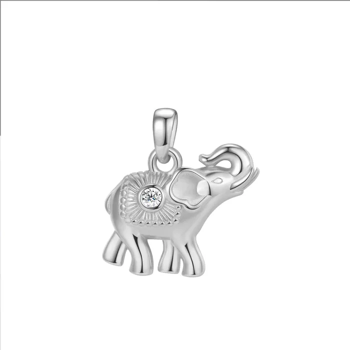 Hey Happiness Necklaces Elephant Pendant Necklace for Success Sterling Silver Hey Happiness Necklaces Elephant Pendant Necklace for Success Sterling Silver