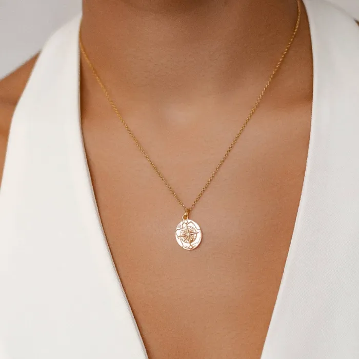 Hey Happiness Necklaces The Explorer Pendant Necklace Sterling Silver Hey Happiness Necklaces The Explorer Pendant Necklace Sterling Silver