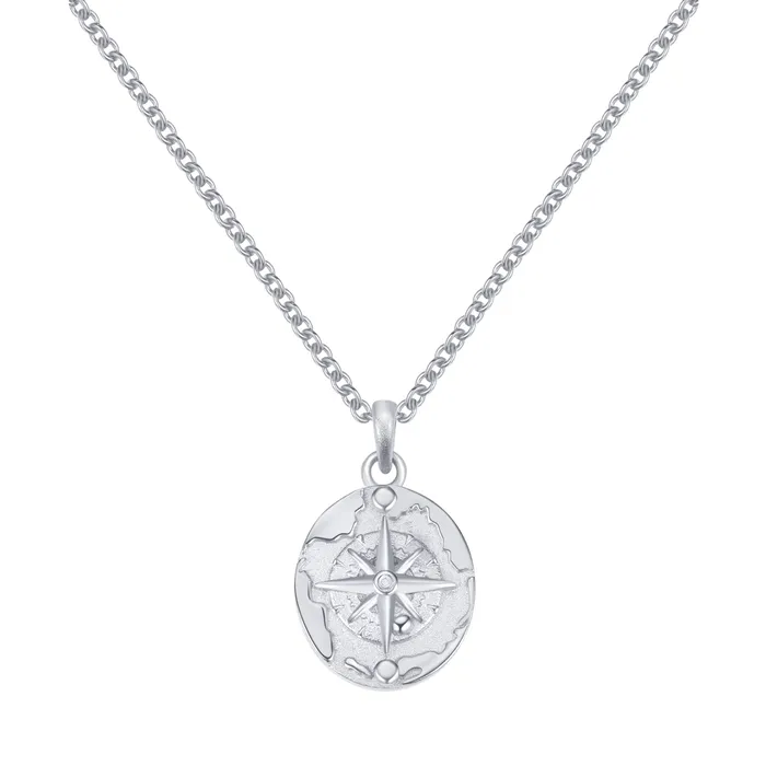Hey Happiness Necklaces The Explorer Pendant Necklace Sterling Silver Hey Happiness Necklaces The Explorer Pendant Necklace Sterling Silver