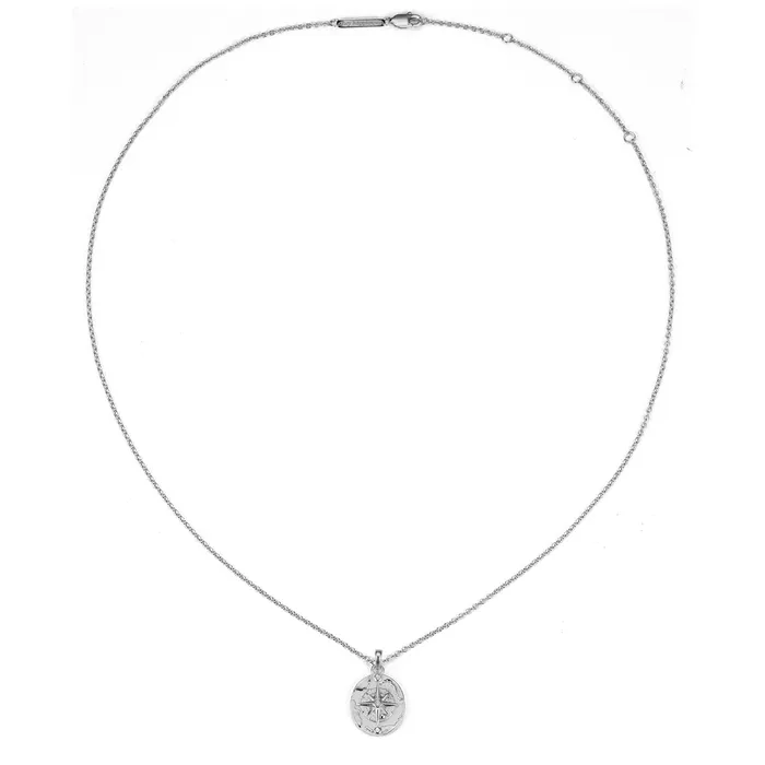Hey Happiness Necklaces The Explorer Pendant Necklace Sterling Silver Hey Happiness Necklaces The Explorer Pendant Necklace Sterling Silver