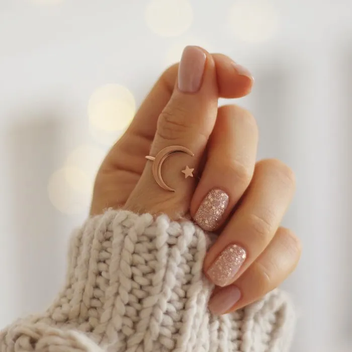 Hey Happiness Star Moon Ring Rose Gold Rings Hey Happiness Star Moon Ring Rose Gold Rings