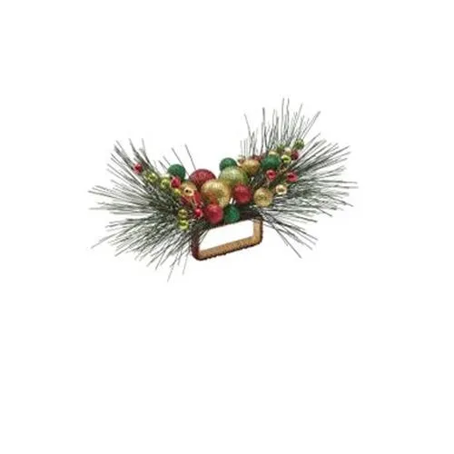 Kim Seybert Rings Kim Seybert Set of 4 Jingle Napking Ring Red Green and Gold Kim Seybert Rings Kim Seybert Set of 4 Jingle Napking Ring Red Green and Gold