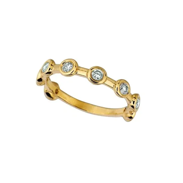 Natural Earth Mined Diamond Half Eternity Bubble Ring Band 050 Carats Bezel Yellow Gold GB Rings Natural Earth Mined Diamond Half Eternity Bubble Ring Band 050 Carats Bezel Yellow Gold GB Rings