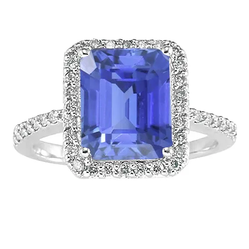 Natural Earth Mined Diamond Halo Emerald Sri Lankan Sapphire Ring 450 Carats Gold HarryChadEntcom Rings Natural Earth Mined Diamond Halo Emerald Sri Lankan Sapphire Ring 450 Carats Gold HarryChadEntcom Rings