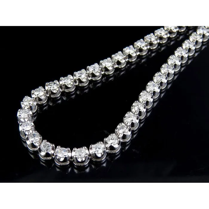 Necklaces 13 Ct White Gold Natural Earth Mined Diamond Tennis Necklace Fine Jewelry GB Necklaces 13 Ct White Gold Natural Earth Mined Diamond Tennis Necklace Fine Jewelry GB