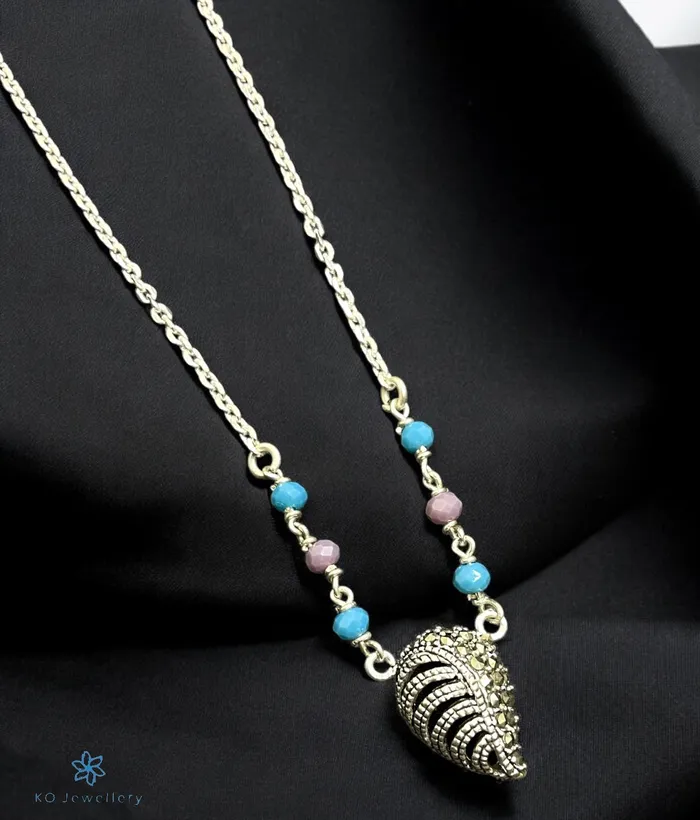 Necklaces Bharati The Anya Silver Marcasite Necklace