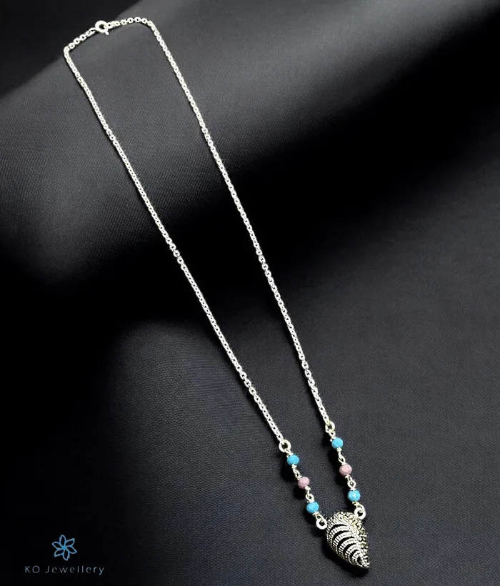 Necklaces Bharati The Anya Silver Marcasite Necklace