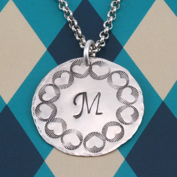 Necklaces DS 14 Radiant Heart Metal Design Stamp Beaducation Original Necklaces DS 14 Radiant Heart Metal Design Stamp Beaducation Original
