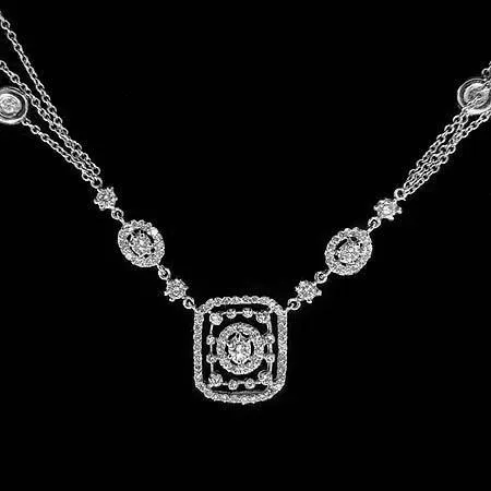 Necklaces GB Like La Belle Epoque Jewelry F Vvs1 Brilliant Cut Real Natural Earth Mined Diamond Lady Necklace Necklaces GB Like La Belle Epoque Jewelry F Vvs1 Brilliant Cut Real Natural Earth Mined Diamond Lady Necklace