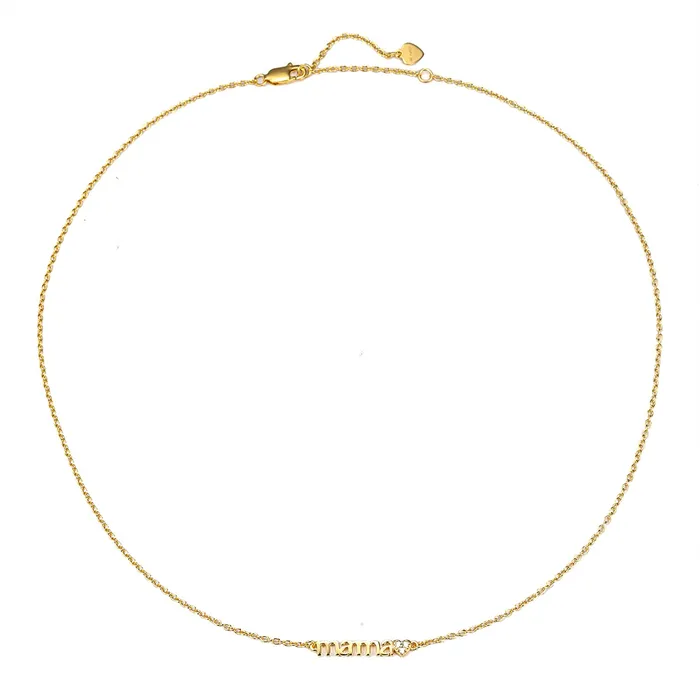 Necklaces Hey Happiness Love Mama Necklace Sterling Silver Necklaces Hey Happiness Love Mama Necklace Sterling Silver