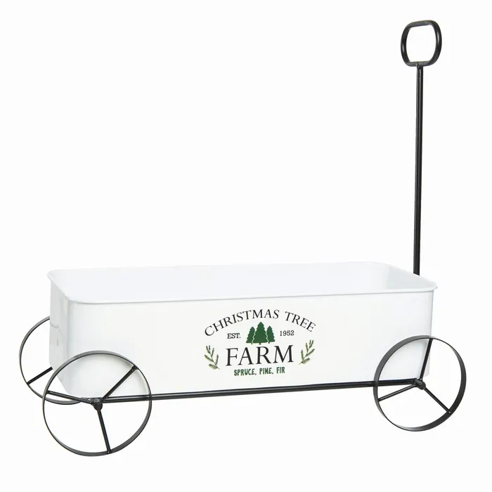 Necklaces Transpac Transpac Metal Enamel Christmas Tree Farm Wagon