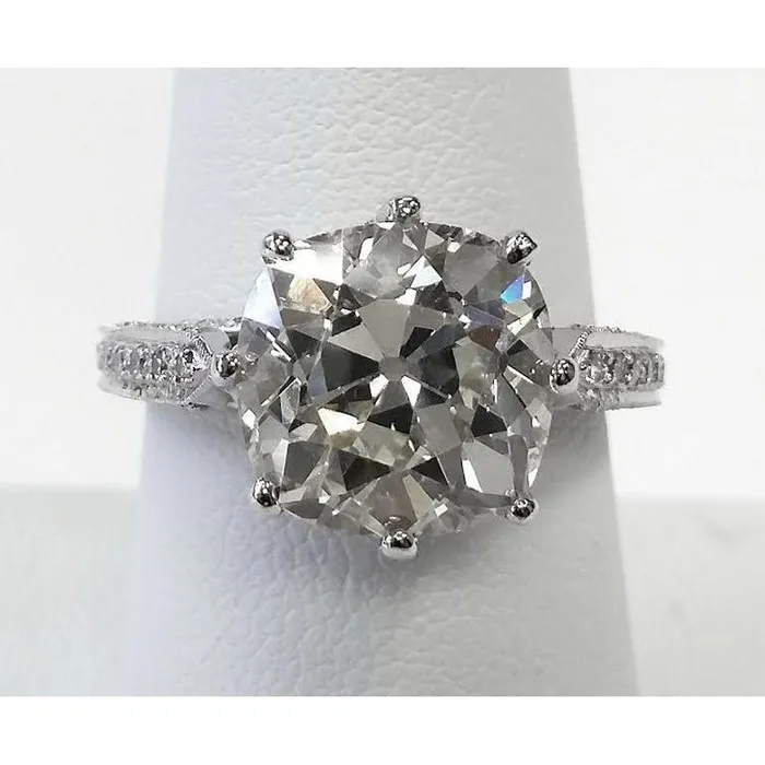 Old Miner Cushion Lab Grown Diamond Wedding Ring 905 Ct White Gold 14K GB Rings Old Miner Cushion Lab Grown Diamond Wedding Ring 905 Ct White Gold 14K GB Rings