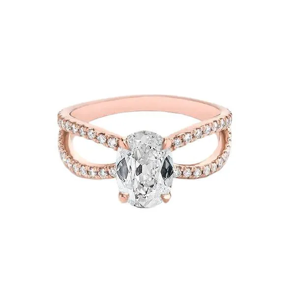 Oval Old Mine Cut Genuine Natural Earth Mined Diamond Ring Double Shank 390 Carats Rose Gold 14K HarryChadEntcom Rings Oval Old Mine Cut Genuine Natural Earth Mined Diamond Ring Double Shank 390 Carats Rose Gold 14K HarryChadEntcom Rings