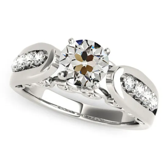 Rings Engagement Ring Round Old Mine Cut Real Natural Earth Mined Diamond 14K Gold 275 Carats HarryChadEntcom Rings Engagement Ring Round Old Mine Cut Real Natural Earth Mined Diamond 14K Gold 275 Carats HarryChadEntcom