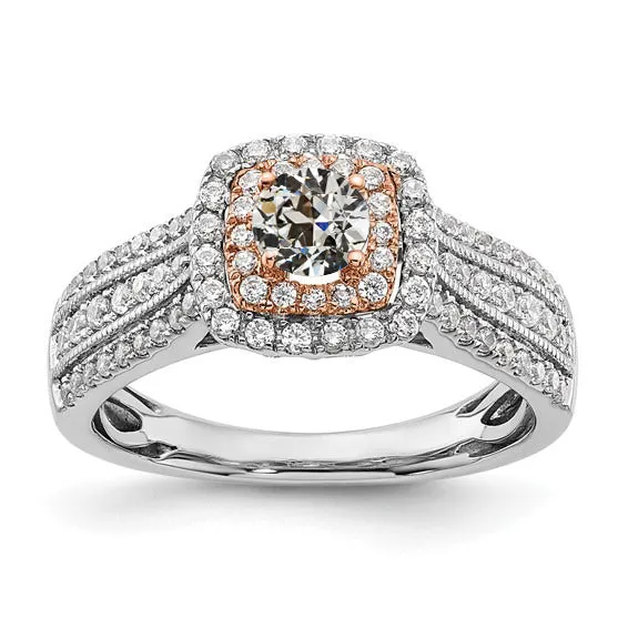 Rings HarryChadEntcom Double Halo Ring Old Cut Natural Earth Mined Diamond Triple Row Accents 4 Carats Two Tone Rings HarryChadEntcom Double Halo Ring Old Cut Natural Earth Mined Diamond Triple Row Accents 4 Carats Two Tone