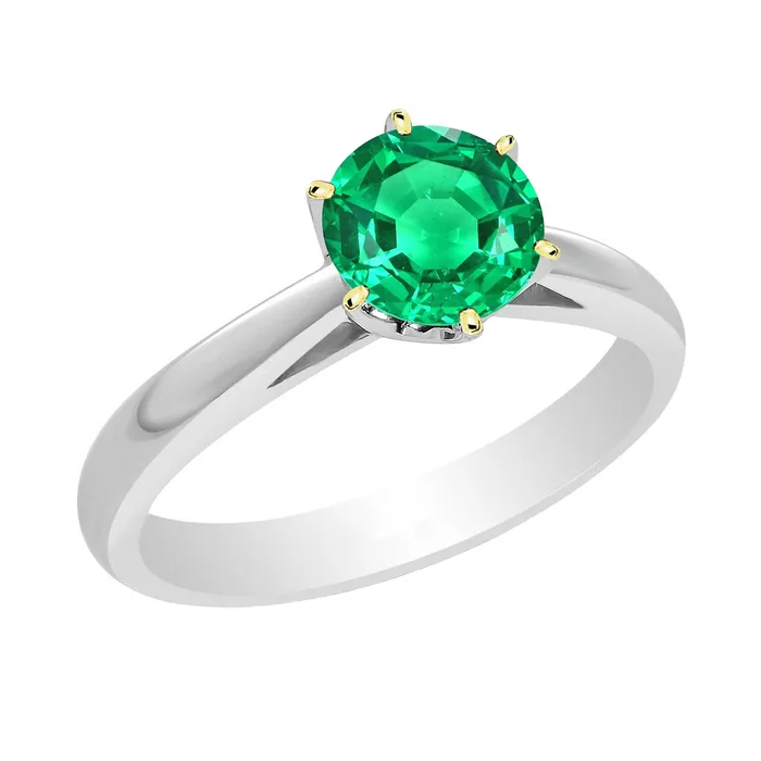 Rings HarryChadEntcom Minimalist Green Emerald Womens Ring