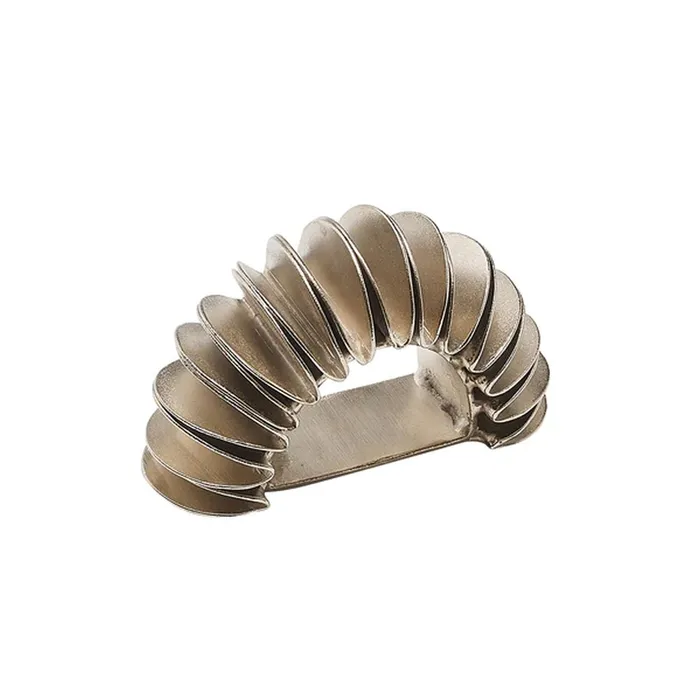 Rings Kim Seybert Kim Seybert Demilune Napkin Ring in Silver Set of 4