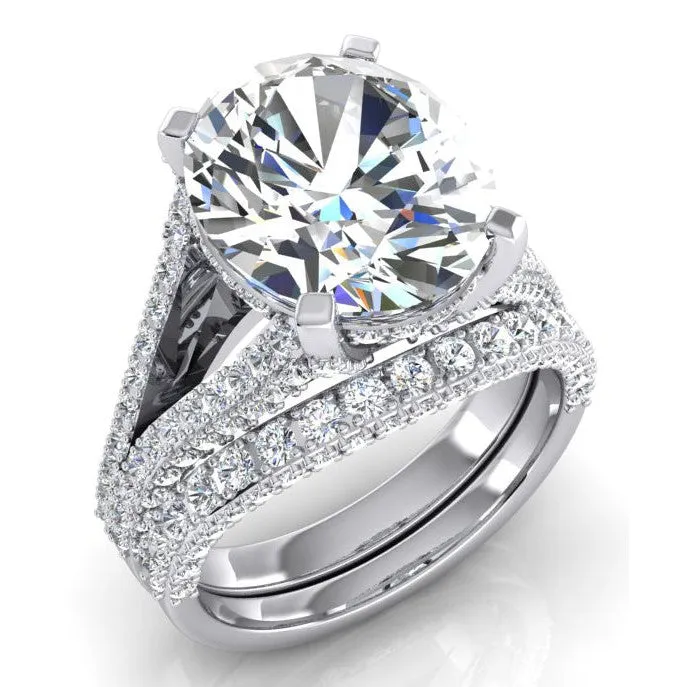 Rings Large Oval Mined Diamond Wedding Ring And Band Set HarryChadEntcom Rings Large Oval Mined Diamond Wedding Ring And Band Set HarryChadEntcom