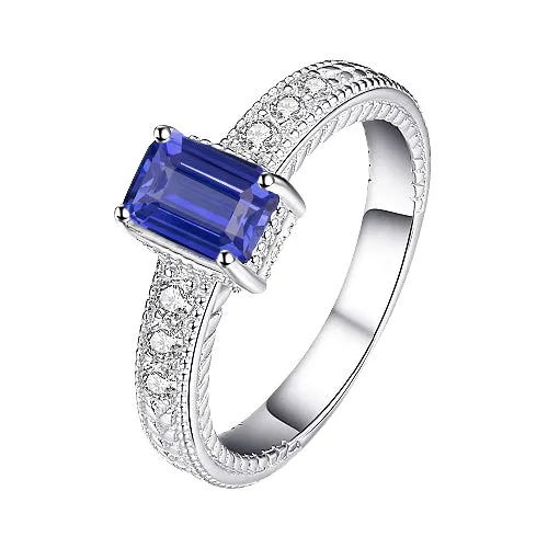 Rings Natural Earth Mined Diamond Antique Style Ring Basket Set Emerald Cut Sapphire 250 Carats HarryChadEntcom Rings Natural Earth Mined Diamond Antique Style Ring Basket Set Emerald Cut Sapphire 250 Carats HarryChadEntcom
