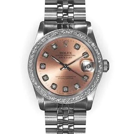 Rolex Datejust Ss Watch Salmon Dial Fg Midsize Rolex Salmon Dial Stainless GB Watches Rolex Datejust Ss Watch Salmon Dial Fg Midsize Rolex Salmon Dial Stainless GB Watches