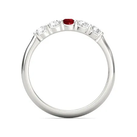 Round Ruby And Natural Earth Mined Diamond Ring 150 Carats White Gold 14K Jewelry GB Rings Round Ruby And Natural Earth Mined Diamond Ring 150 Carats White Gold 14K Jewelry GB Rings