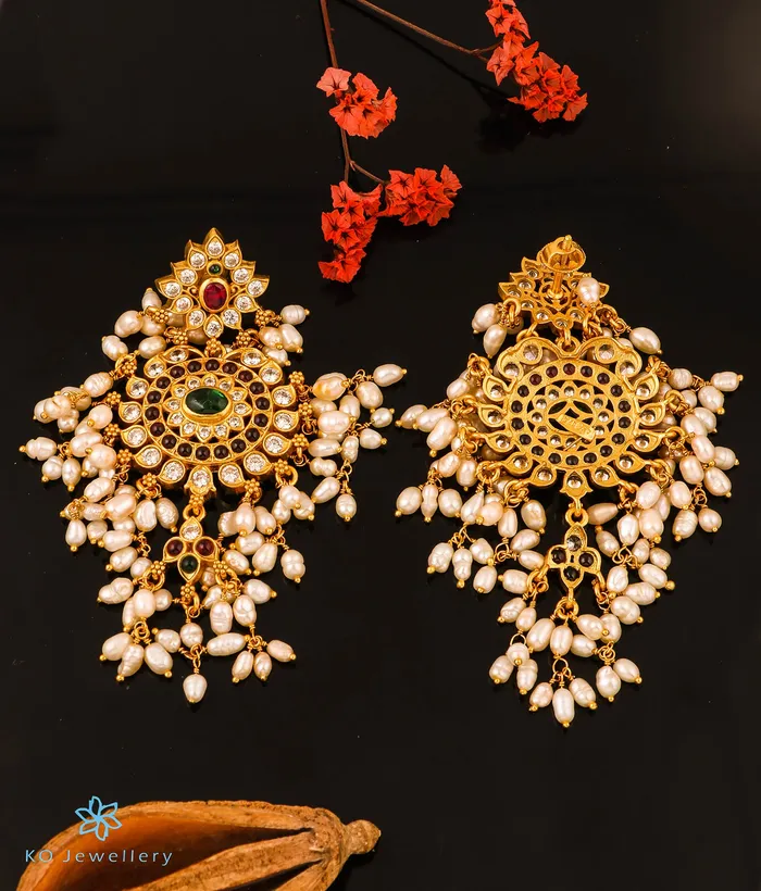 Silversmith Earrings The Shloka Silver Pearl Earrings