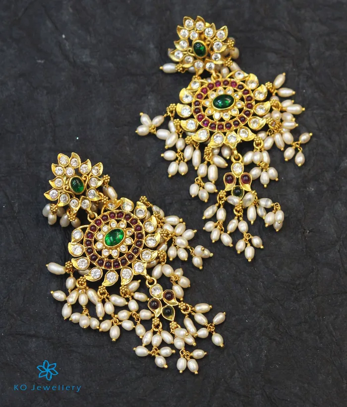 Silversmith Earrings The Shloka Silver Pearl Earrings