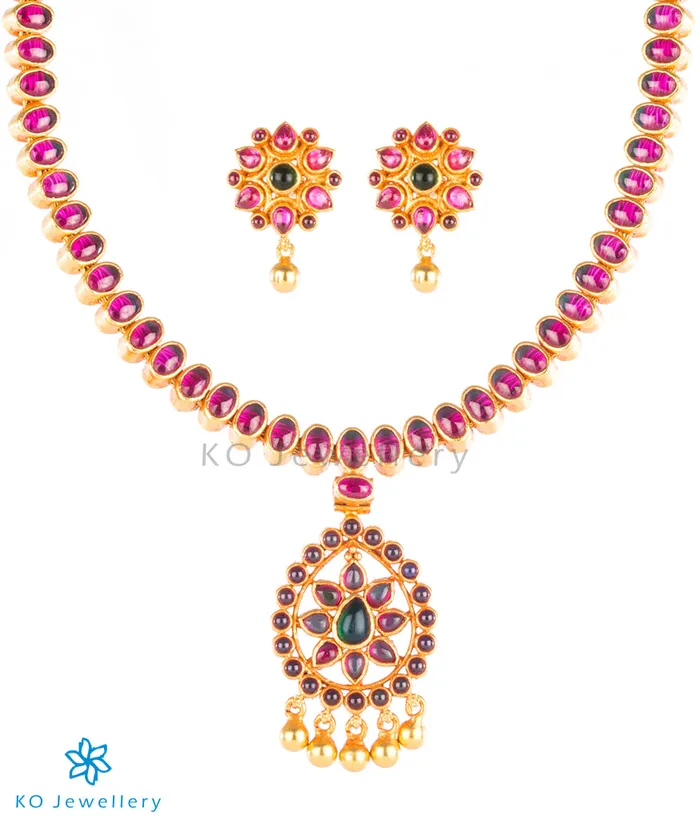 Silversmith Necklaces The Asvarya Silver Reversible Addige Necklace