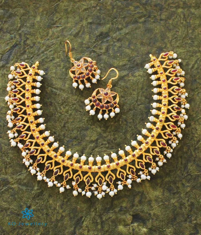 Silversmith Necklaces The Dharitri Silver Pearl Necklace