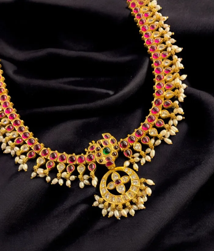 Silversmith Necklaces The Mayukhi Addige Silver Pearl Necklace
