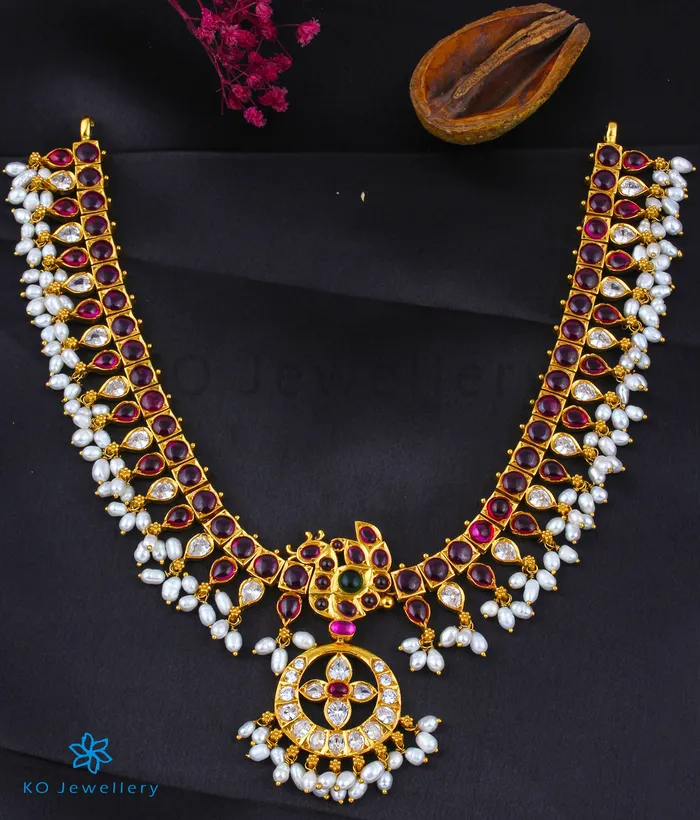 Silversmith Necklaces The Mayukhi Addige Silver Pearl Necklace