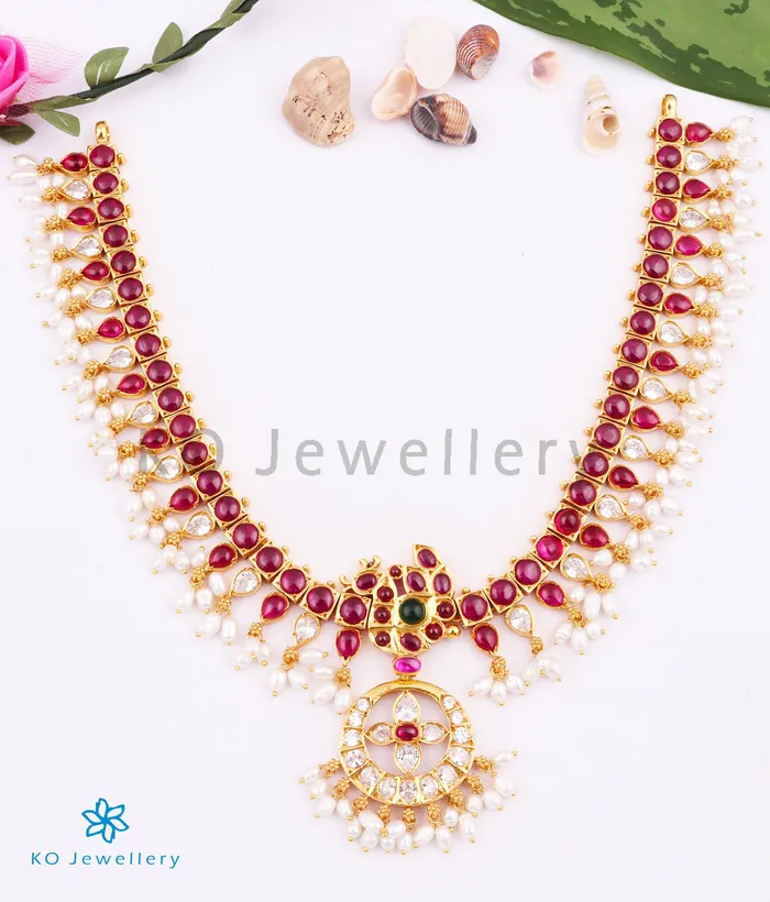 Silversmith Necklaces The Mayukhi Addige Silver Pearl Necklace