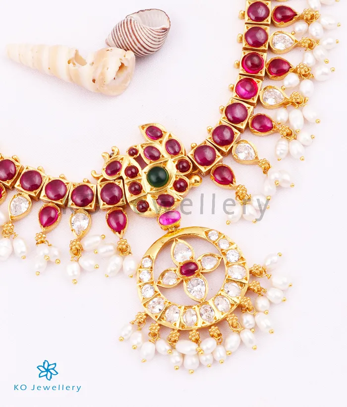 Silversmith Necklaces The Mayukhi Addige Silver Pearl Necklace