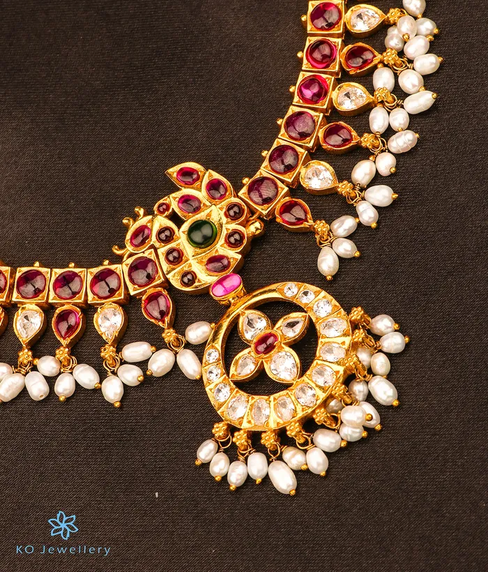 Silversmith Necklaces The Mayukhi Addige Silver Pearl Necklace