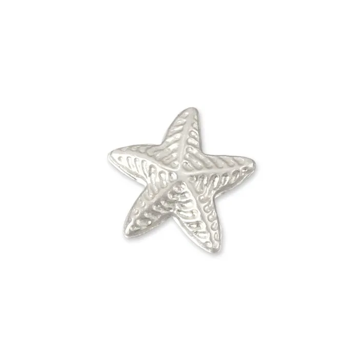 Sterling Silver Puffy Starfish Solderable Accent 89mm 35 x 85mm 33 26 Gauge Pack of 5 AP Necklaces Sterling Silver Puffy Starfish Solderable Accent 89mm 35 x 85mm 33 26 Gauge Pack of 5 AP Necklaces
