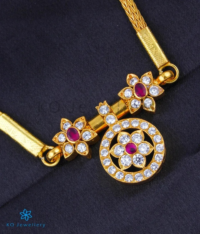 The Saptapadi Silver Necklace Single Pendant Silversmith Necklaces