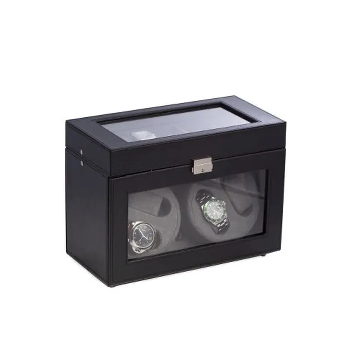 Watches Black Leather Four Watch Winder 5 Watch Storage Case Bey Berk Watches Black Leather Four Watch Winder 5 Watch Storage Case Bey Berk
