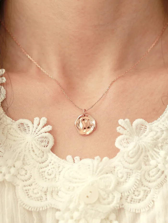 14K 18K Gold Coin Necklace MinimalBijoux Necklaces