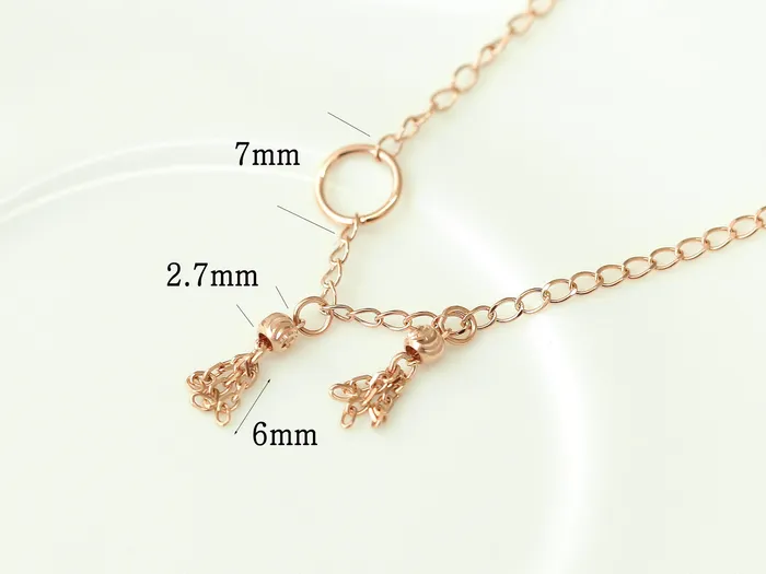 14K 18K Gold Tassel Chain Anklet MinimalBijoux PreStyled Sets
