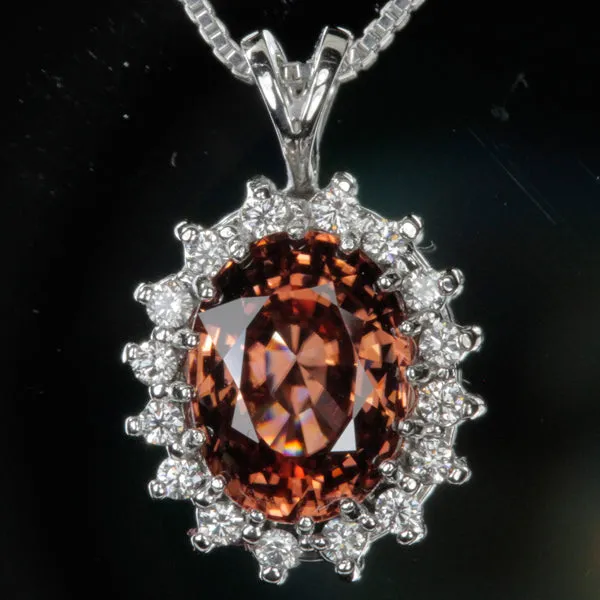 14K White Gold Oval Impressive Imperial Zircon Pendant 808 Carats Moriartys Gem Art Necklaces 14K White Gold Oval Impressive Imperial Zircon Pendant 808 Carats Moriartys Gem Art Necklaces