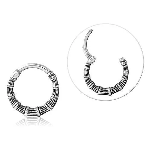 Bamboo Stainless Hinged Ring Tulsa Body Jewelry Rings