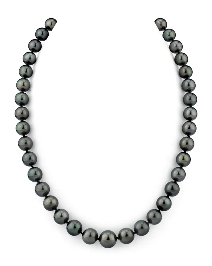 Black Tahitian Pearl Necklace 90110mm AAA Quality SPT Necklaces