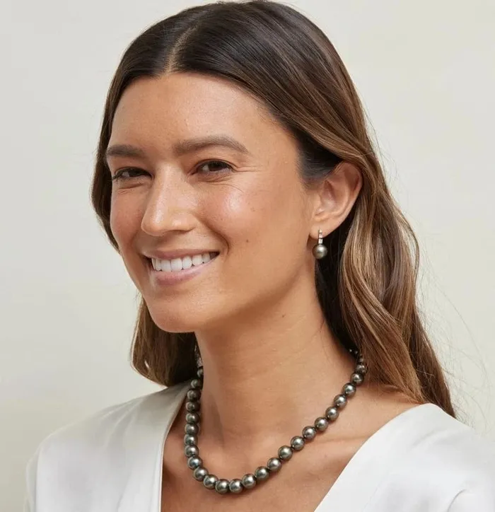 Black Tahitian Pearl Necklace 90110mm AAA Quality SPT Necklaces